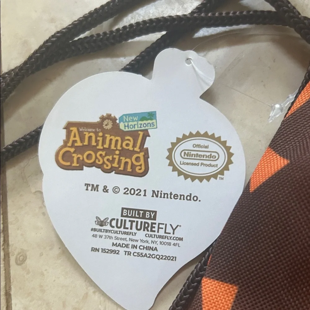 Nintendo Animal Crossing Brown and Orange Bag
